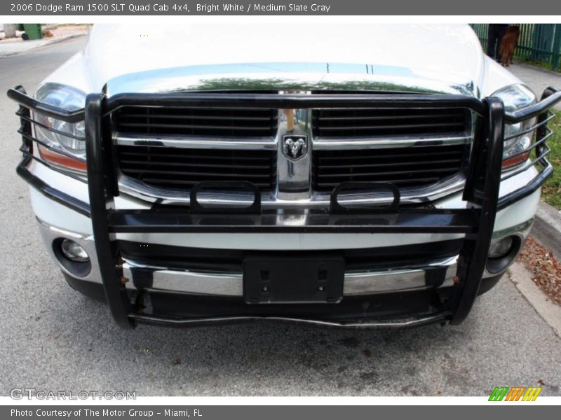 Bright White / Medium Slate Gray 2006 Dodge Ram 1500 SLT Quad Cab 4x4