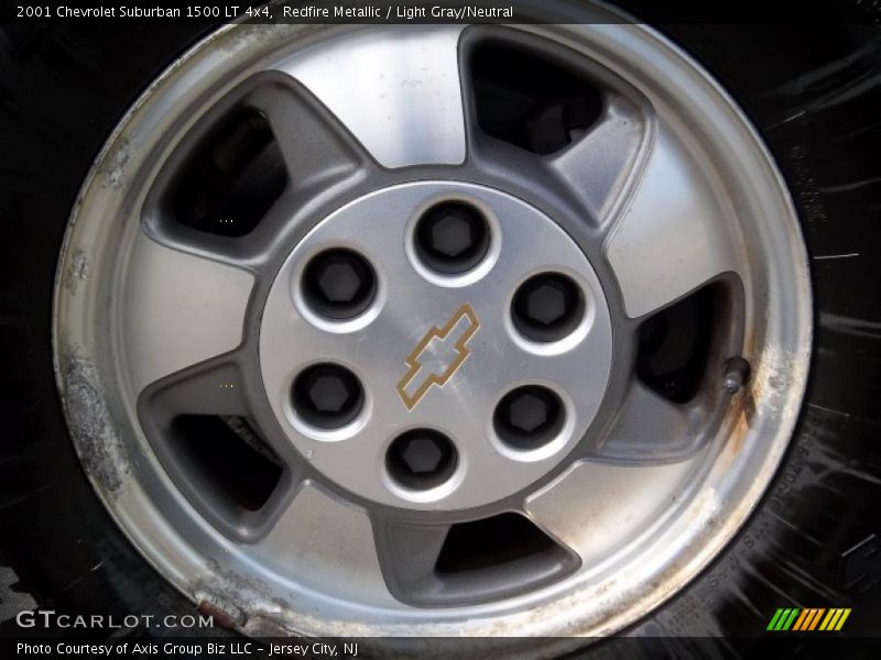 Redfire Metallic / Light Gray/Neutral 2001 Chevrolet Suburban 1500 LT 4x4