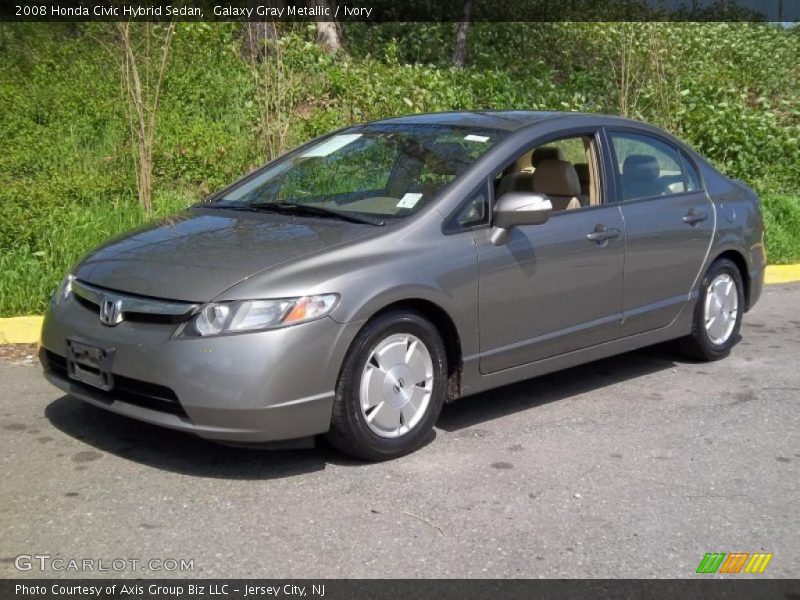 Galaxy Gray Metallic / Ivory 2008 Honda Civic Hybrid Sedan