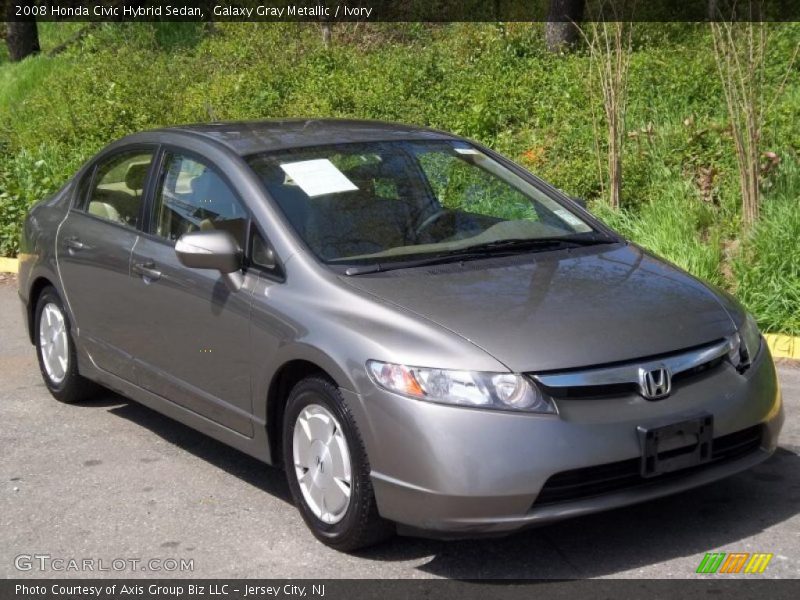 Galaxy Gray Metallic / Ivory 2008 Honda Civic Hybrid Sedan