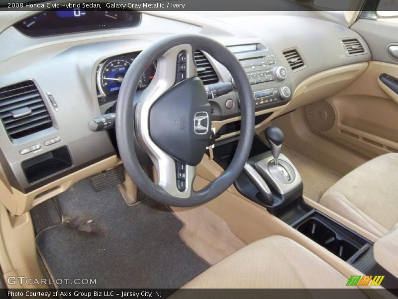 Galaxy Gray Metallic / Ivory 2008 Honda Civic Hybrid Sedan