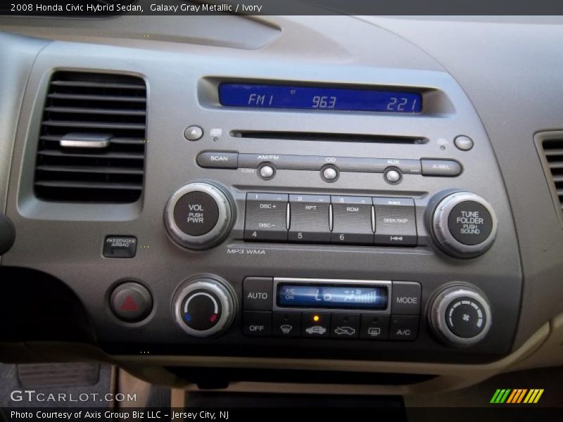 Galaxy Gray Metallic / Ivory 2008 Honda Civic Hybrid Sedan