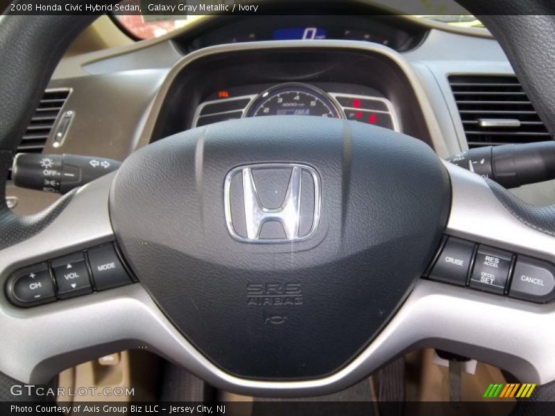 Galaxy Gray Metallic / Ivory 2008 Honda Civic Hybrid Sedan