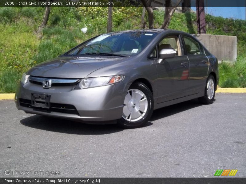 Galaxy Gray Metallic / Ivory 2008 Honda Civic Hybrid Sedan