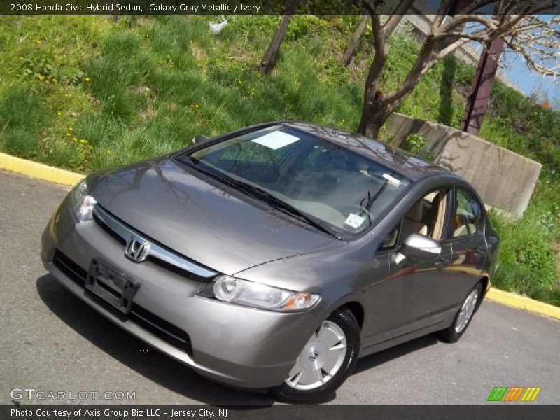 Galaxy Gray Metallic / Ivory 2008 Honda Civic Hybrid Sedan