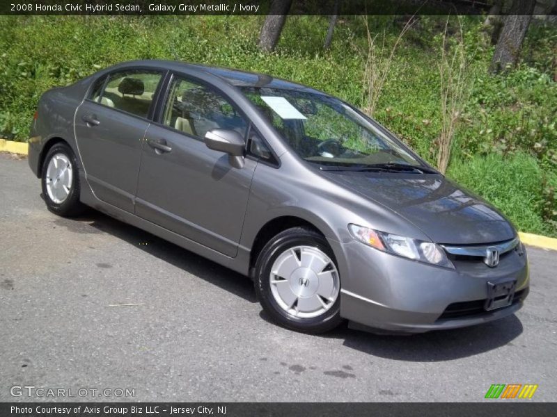 Galaxy Gray Metallic / Ivory 2008 Honda Civic Hybrid Sedan