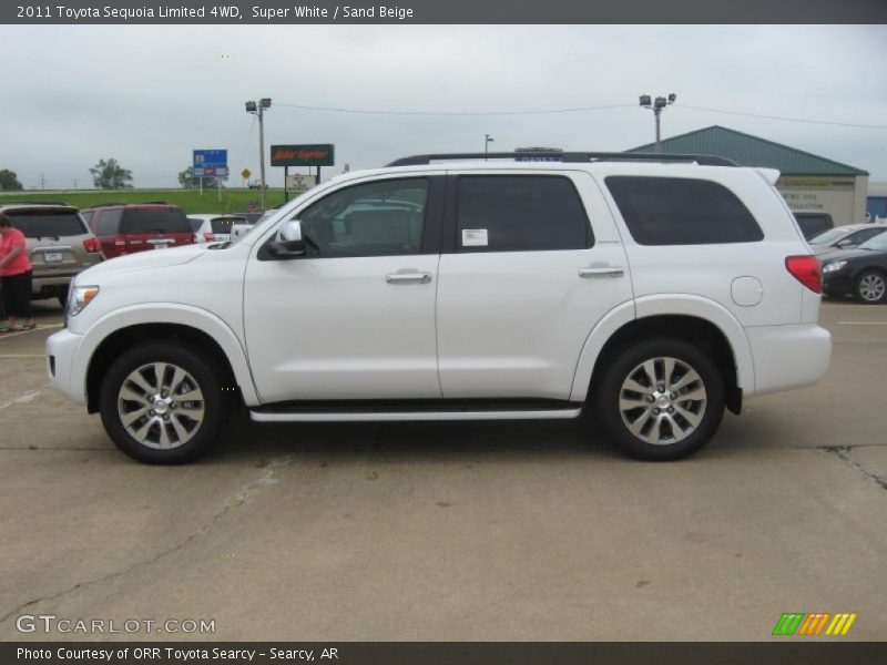 Super White / Sand Beige 2011 Toyota Sequoia Limited 4WD