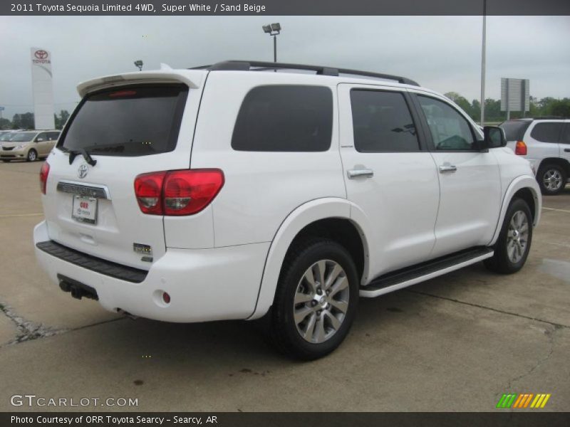 Super White / Sand Beige 2011 Toyota Sequoia Limited 4WD