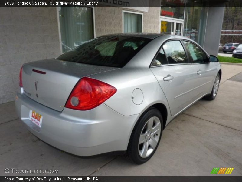 Quicksilver Metallic / Ebony 2009 Pontiac G6 Sedan