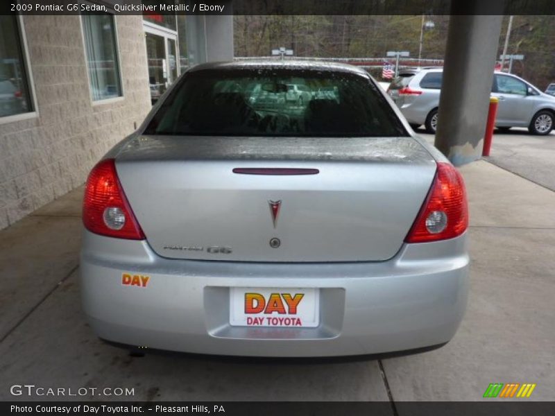 Quicksilver Metallic / Ebony 2009 Pontiac G6 Sedan