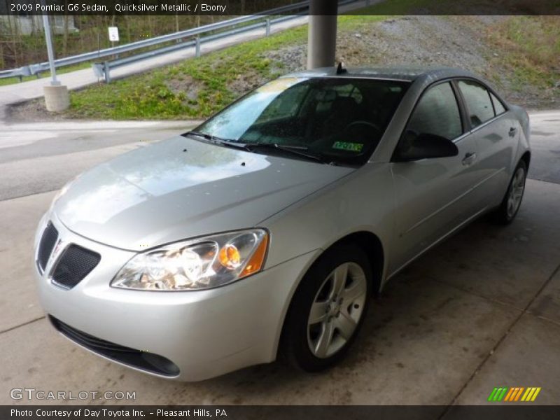 Quicksilver Metallic / Ebony 2009 Pontiac G6 Sedan