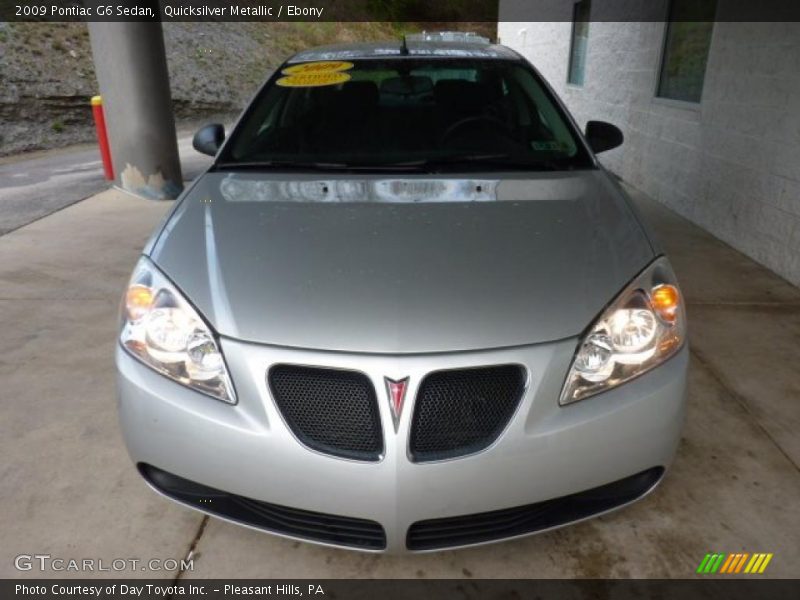 Quicksilver Metallic / Ebony 2009 Pontiac G6 Sedan