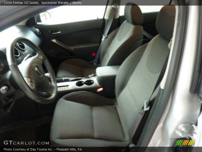 Quicksilver Metallic / Ebony 2009 Pontiac G6 Sedan
