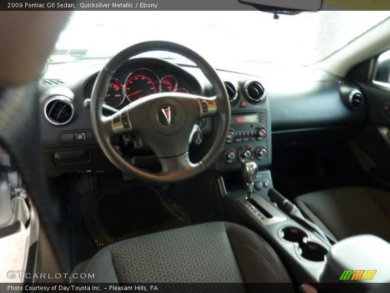Quicksilver Metallic / Ebony 2009 Pontiac G6 Sedan