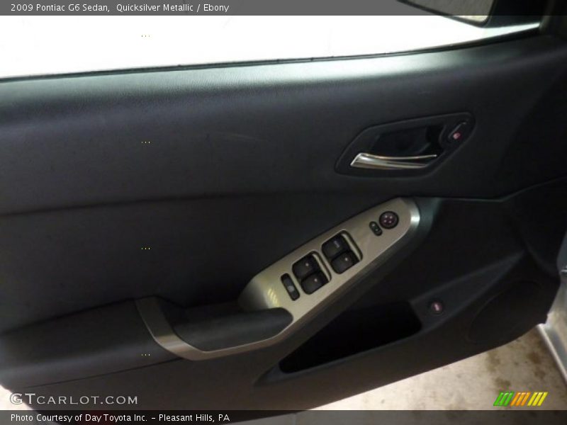 Quicksilver Metallic / Ebony 2009 Pontiac G6 Sedan