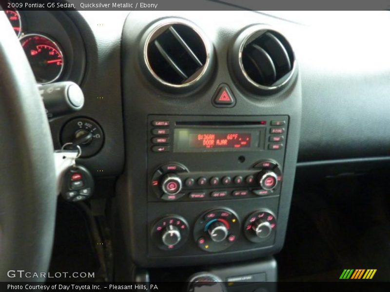Quicksilver Metallic / Ebony 2009 Pontiac G6 Sedan