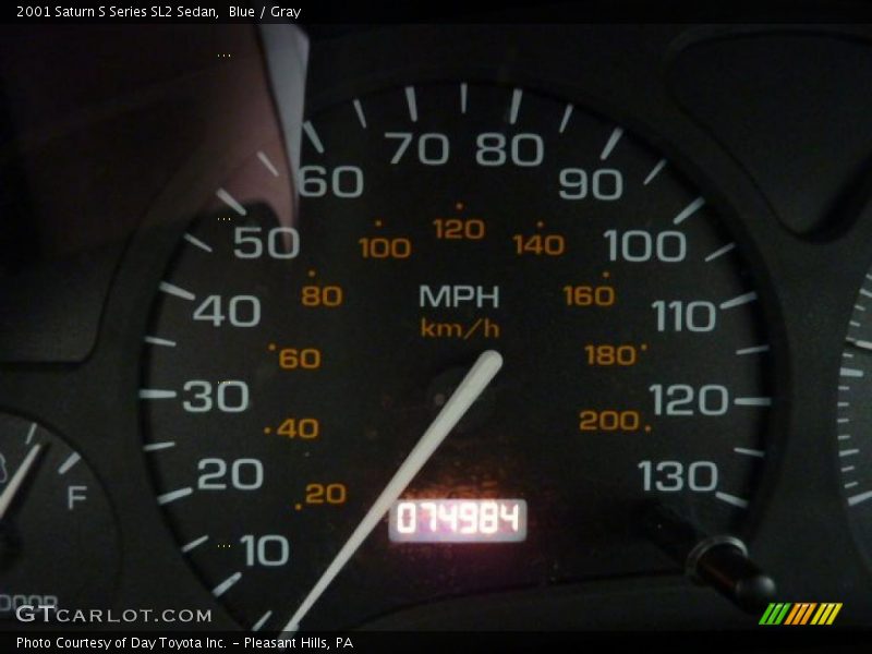 Blue / Gray 2001 Saturn S Series SL2 Sedan
