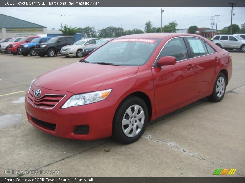 Barcelona Red Metallic / Ash 2011 Toyota Camry LE