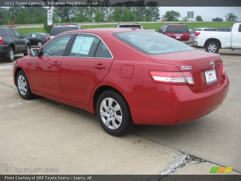 Barcelona Red Metallic / Ash 2011 Toyota Camry LE