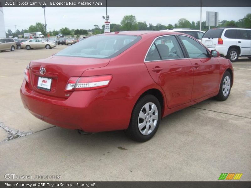 Barcelona Red Metallic / Ash 2011 Toyota Camry LE