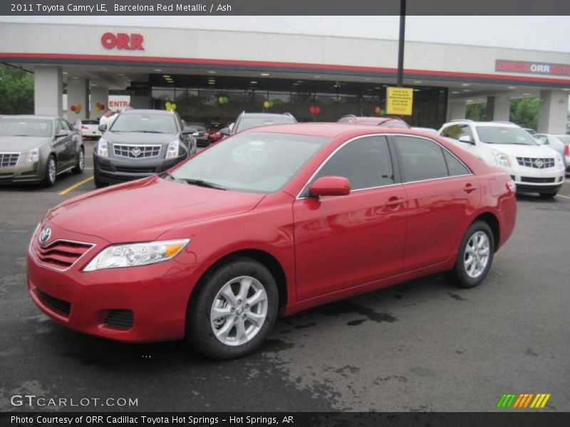 Barcelona Red Metallic / Ash 2011 Toyota Camry LE