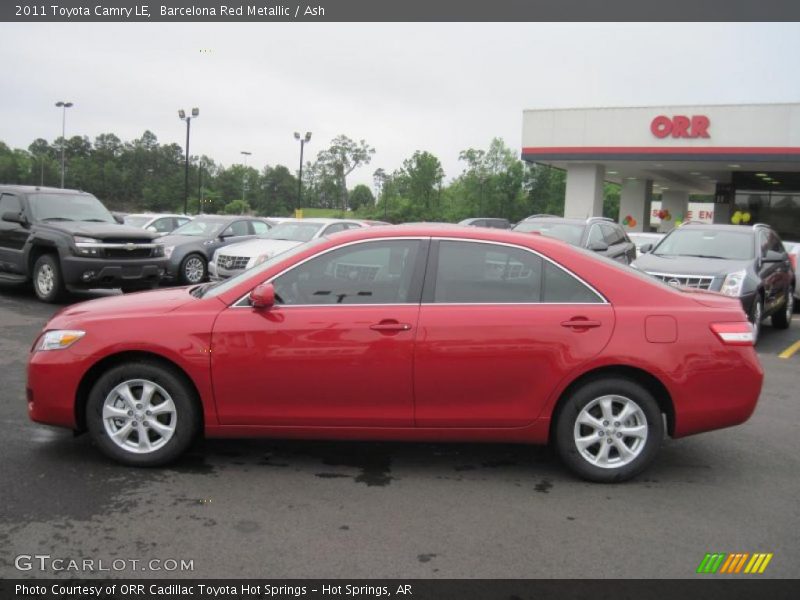 Barcelona Red Metallic / Ash 2011 Toyota Camry LE