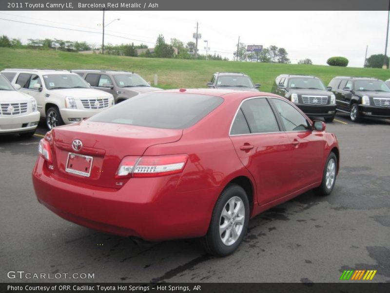 Barcelona Red Metallic / Ash 2011 Toyota Camry LE