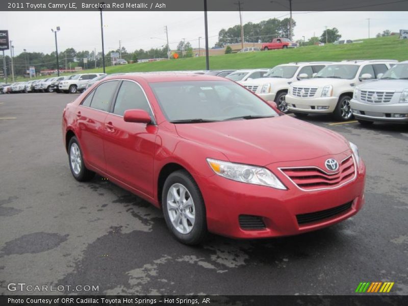 Barcelona Red Metallic / Ash 2011 Toyota Camry LE