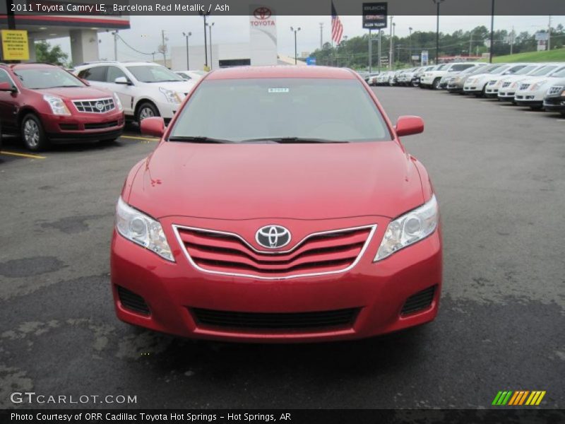 Barcelona Red Metallic / Ash 2011 Toyota Camry LE