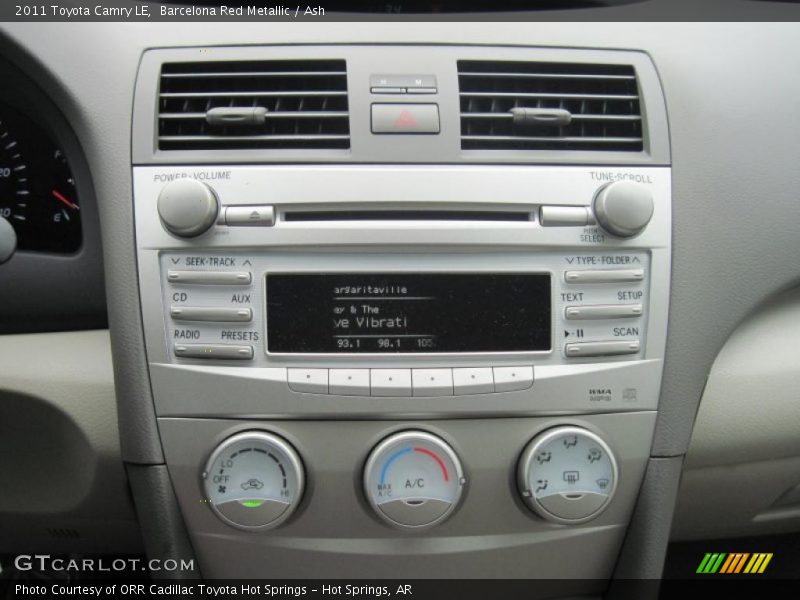 Barcelona Red Metallic / Ash 2011 Toyota Camry LE