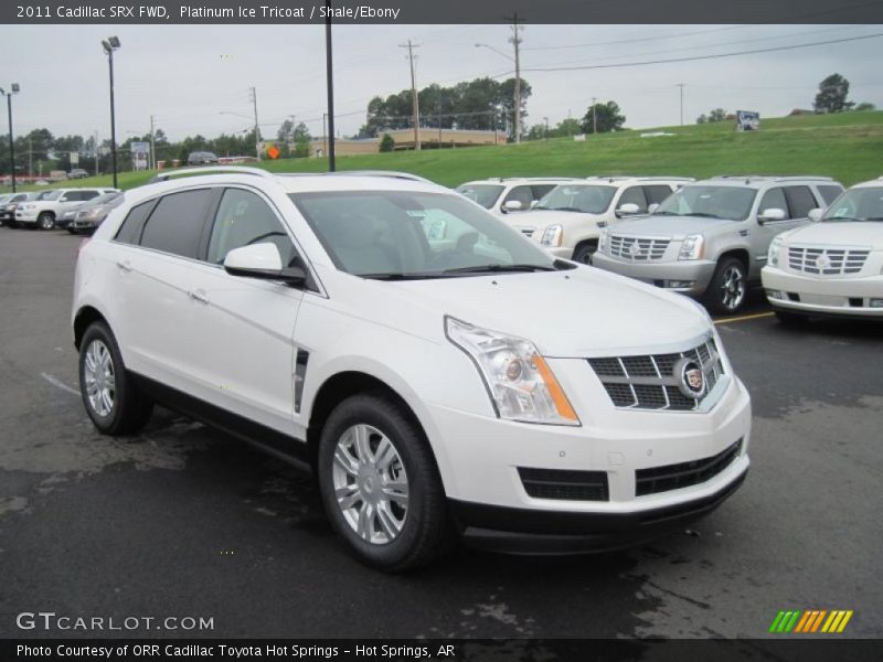 Platinum Ice Tricoat / Shale/Ebony 2011 Cadillac SRX FWD