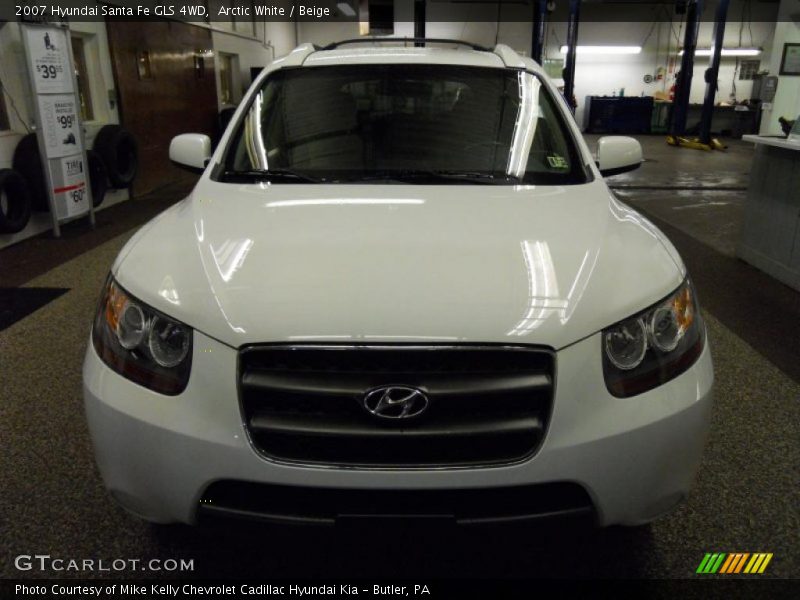 Arctic White / Beige 2007 Hyundai Santa Fe GLS 4WD
