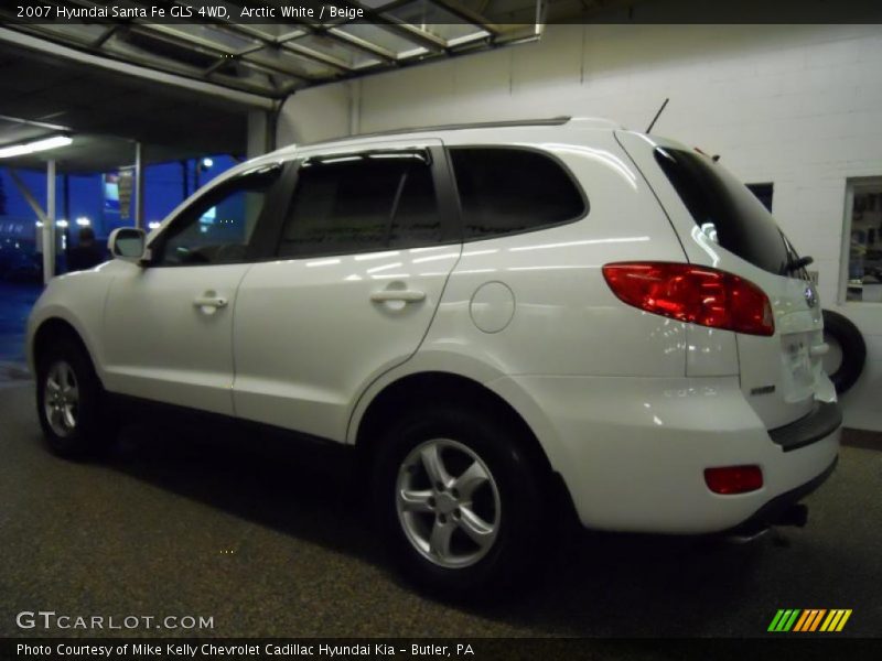 Arctic White / Beige 2007 Hyundai Santa Fe GLS 4WD