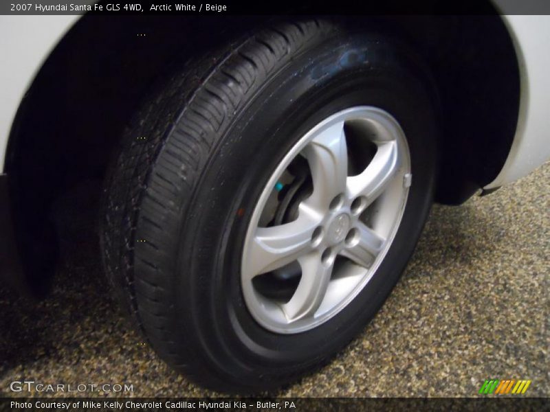 Arctic White / Beige 2007 Hyundai Santa Fe GLS 4WD