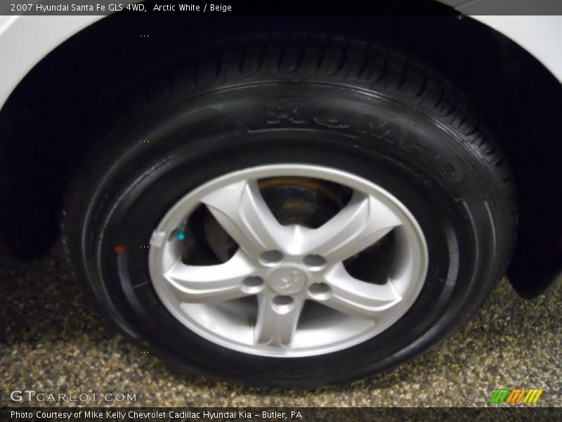 Arctic White / Beige 2007 Hyundai Santa Fe GLS 4WD