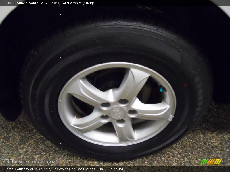 Arctic White / Beige 2007 Hyundai Santa Fe GLS 4WD