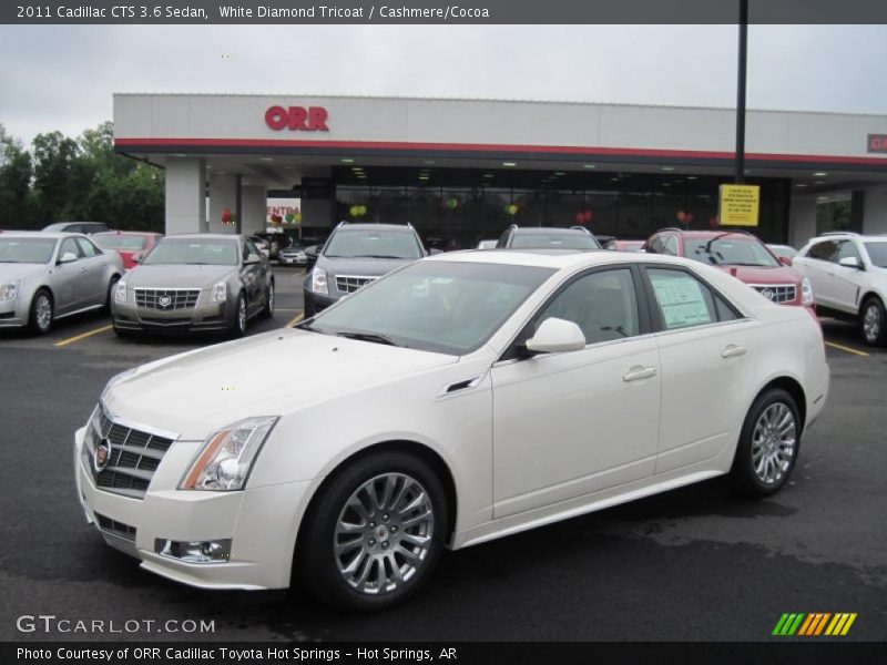 White Diamond Tricoat / Cashmere/Cocoa 2011 Cadillac CTS 3.6 Sedan