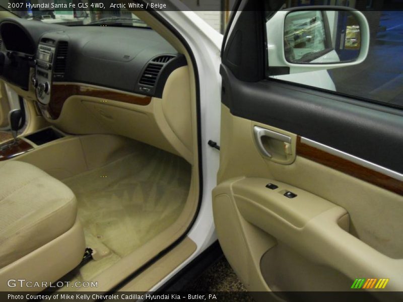 Arctic White / Beige 2007 Hyundai Santa Fe GLS 4WD