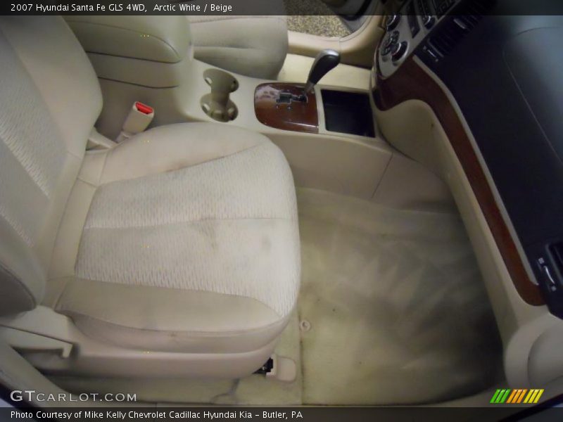 Arctic White / Beige 2007 Hyundai Santa Fe GLS 4WD
