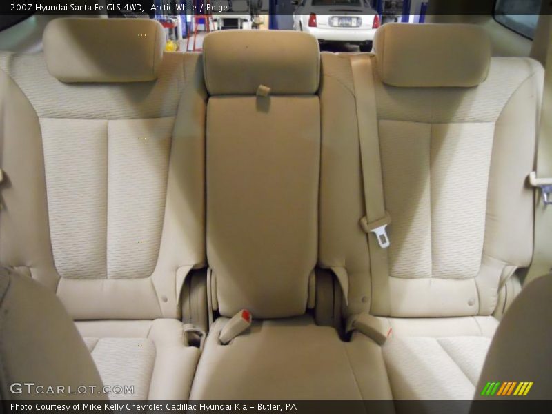 Arctic White / Beige 2007 Hyundai Santa Fe GLS 4WD