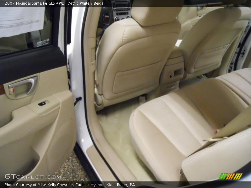 Arctic White / Beige 2007 Hyundai Santa Fe GLS 4WD