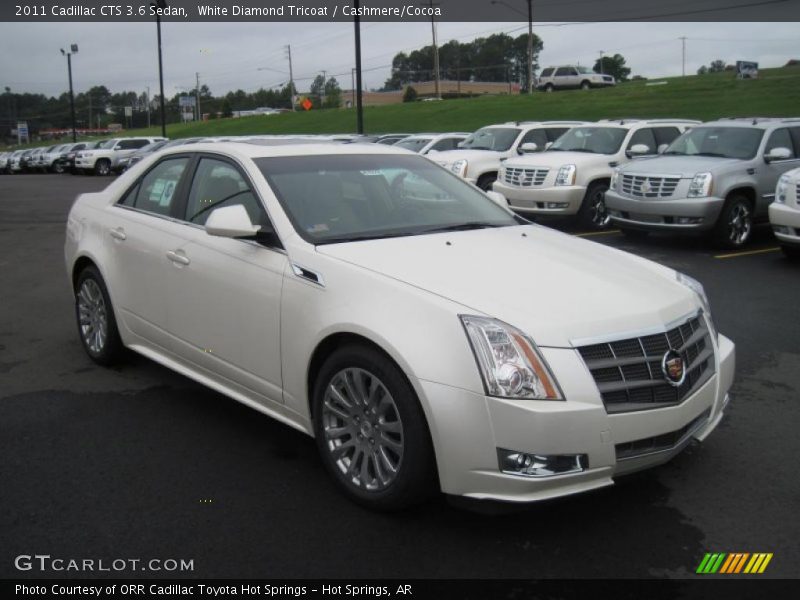 White Diamond Tricoat / Cashmere/Cocoa 2011 Cadillac CTS 3.6 Sedan