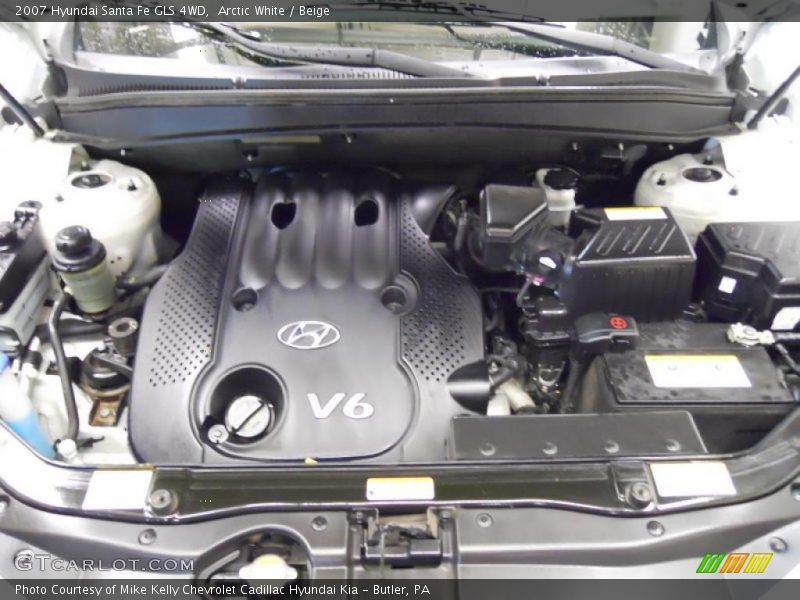 Arctic White / Beige 2007 Hyundai Santa Fe GLS 4WD