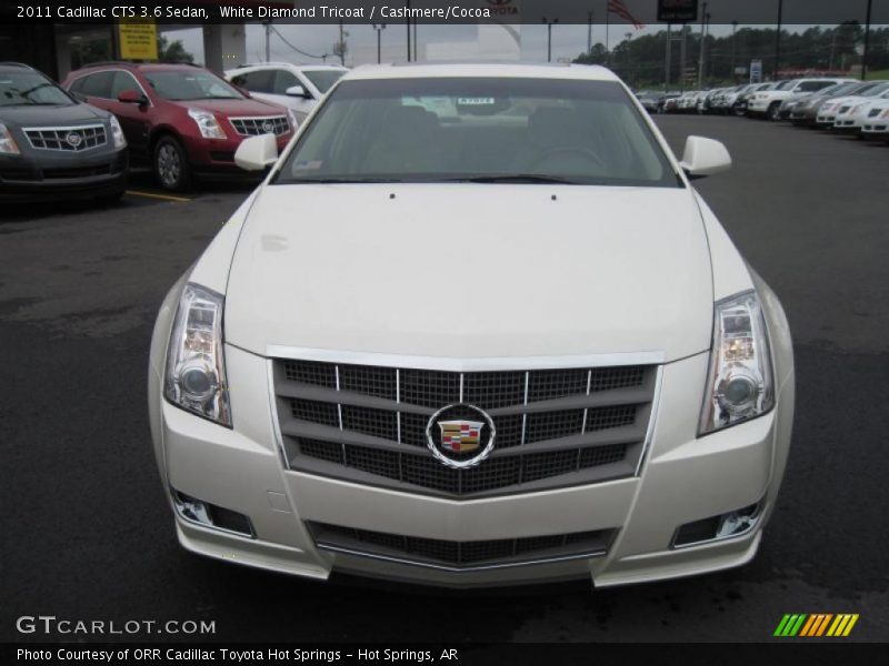 White Diamond Tricoat / Cashmere/Cocoa 2011 Cadillac CTS 3.6 Sedan