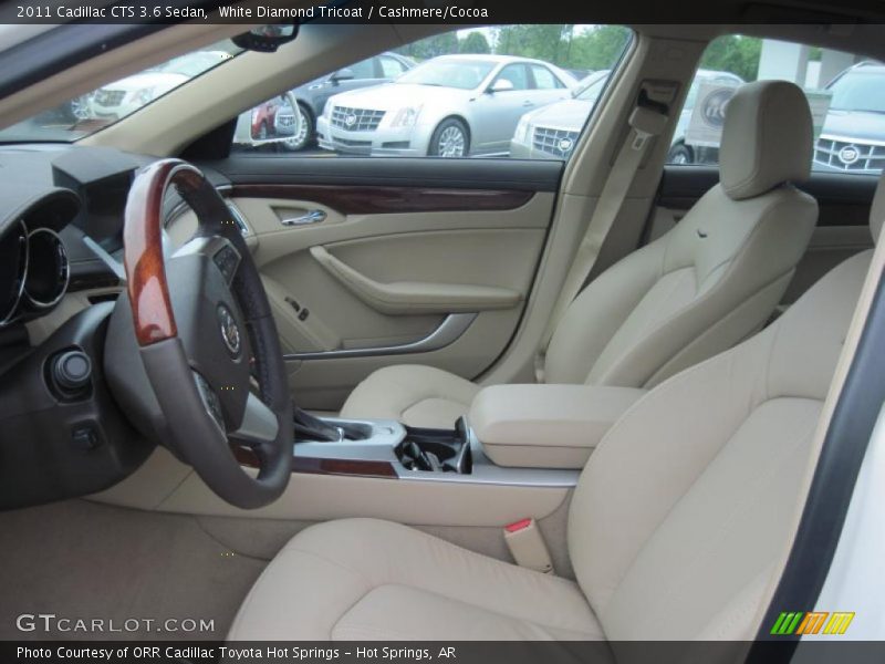 White Diamond Tricoat / Cashmere/Cocoa 2011 Cadillac CTS 3.6 Sedan