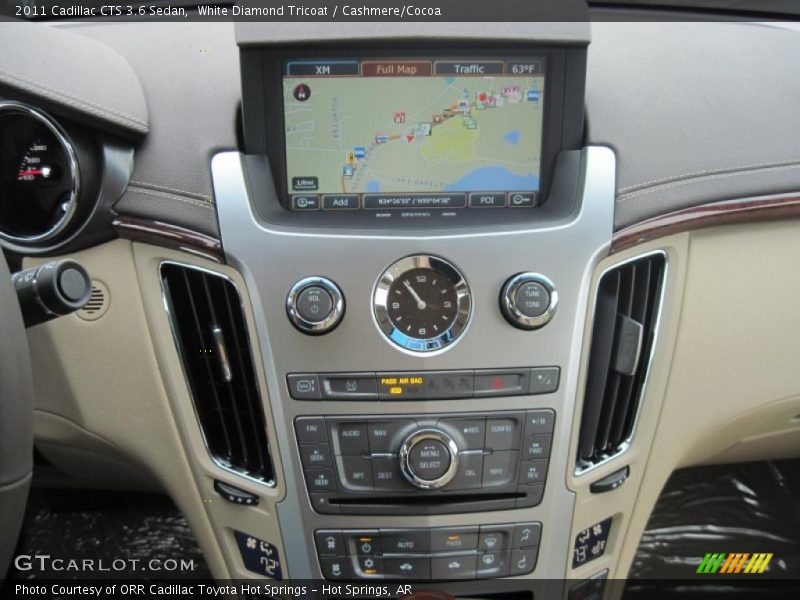 White Diamond Tricoat / Cashmere/Cocoa 2011 Cadillac CTS 3.6 Sedan