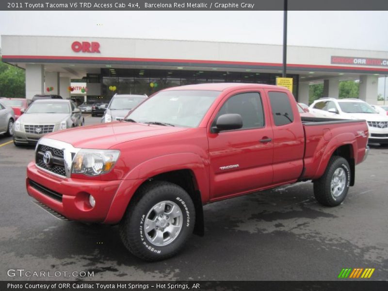 Barcelona Red Metallic / Graphite Gray 2011 Toyota Tacoma V6 TRD Access Cab 4x4