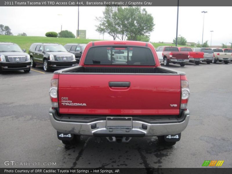 Barcelona Red Metallic / Graphite Gray 2011 Toyota Tacoma V6 TRD Access Cab 4x4