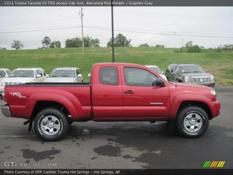 Barcelona Red Metallic / Graphite Gray 2011 Toyota Tacoma V6 TRD Access Cab 4x4