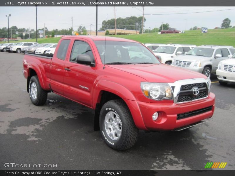 Barcelona Red Metallic / Graphite Gray 2011 Toyota Tacoma V6 TRD Access Cab 4x4